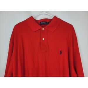 Polo Ralph Lauren Pima Soft Touch Men's Red Shirt With Blue Horse Size 1XB